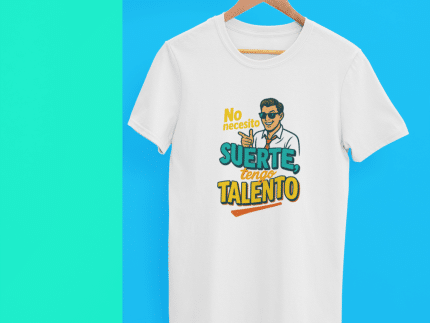 No necesito suerte, tengo talento