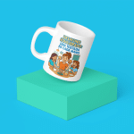 Taza Desayuno Equilibrado: Una Tostada en Cada Mano