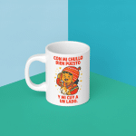 Taza Con mi chullo bien puesto y mi cuy a un lado