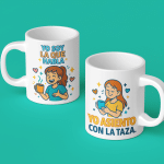 Pack Tazas 'Yo soy la que habla + Yo asiento con la taza'