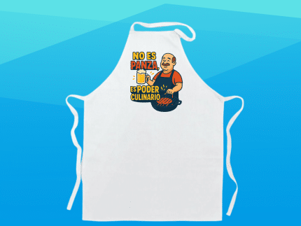 No es panza, es amor por la cocina