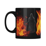 Taza Negra Pato Blue Espectro entre Llamas