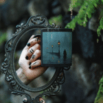 Taza Negra Pato Blue Puente en la Niebla - Imagen 6