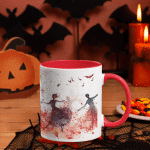 Taza Bicolor Pato Blue Danzantes de la Noche de Halloween - Imagen 6