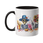 Taza Bicolor Pato Blue Calaveras Festivas Día de Muertos