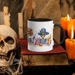 Taza Bicolor Pato Blue Calaveras Festivas Día de Muertos - Imagen 5